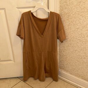 Tshirt Romper Beige